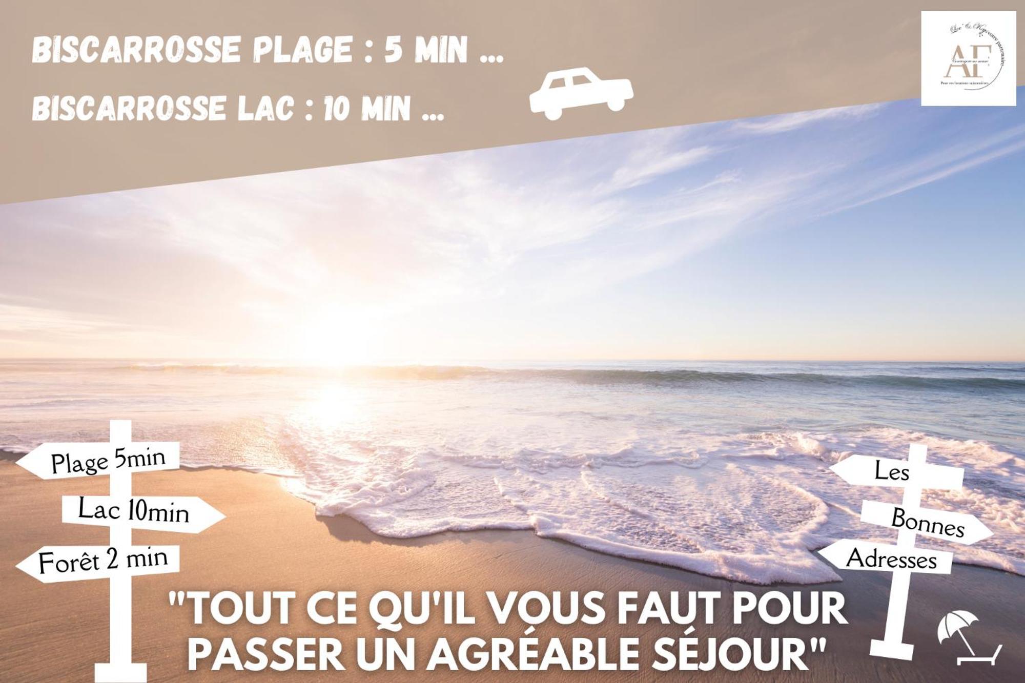 Petite Maison A Biscarrosse - Plage エクステリア 写真
